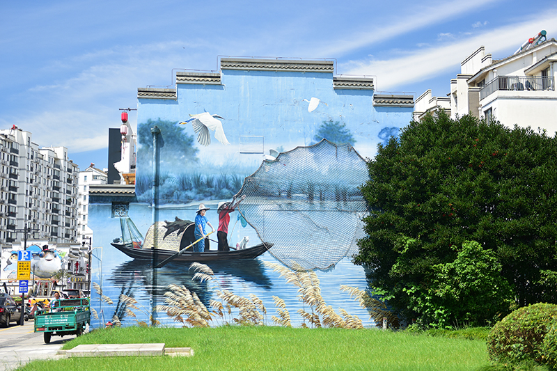 2020年8月2日拍攝的江蘇省張家港市永聯(lián)村。