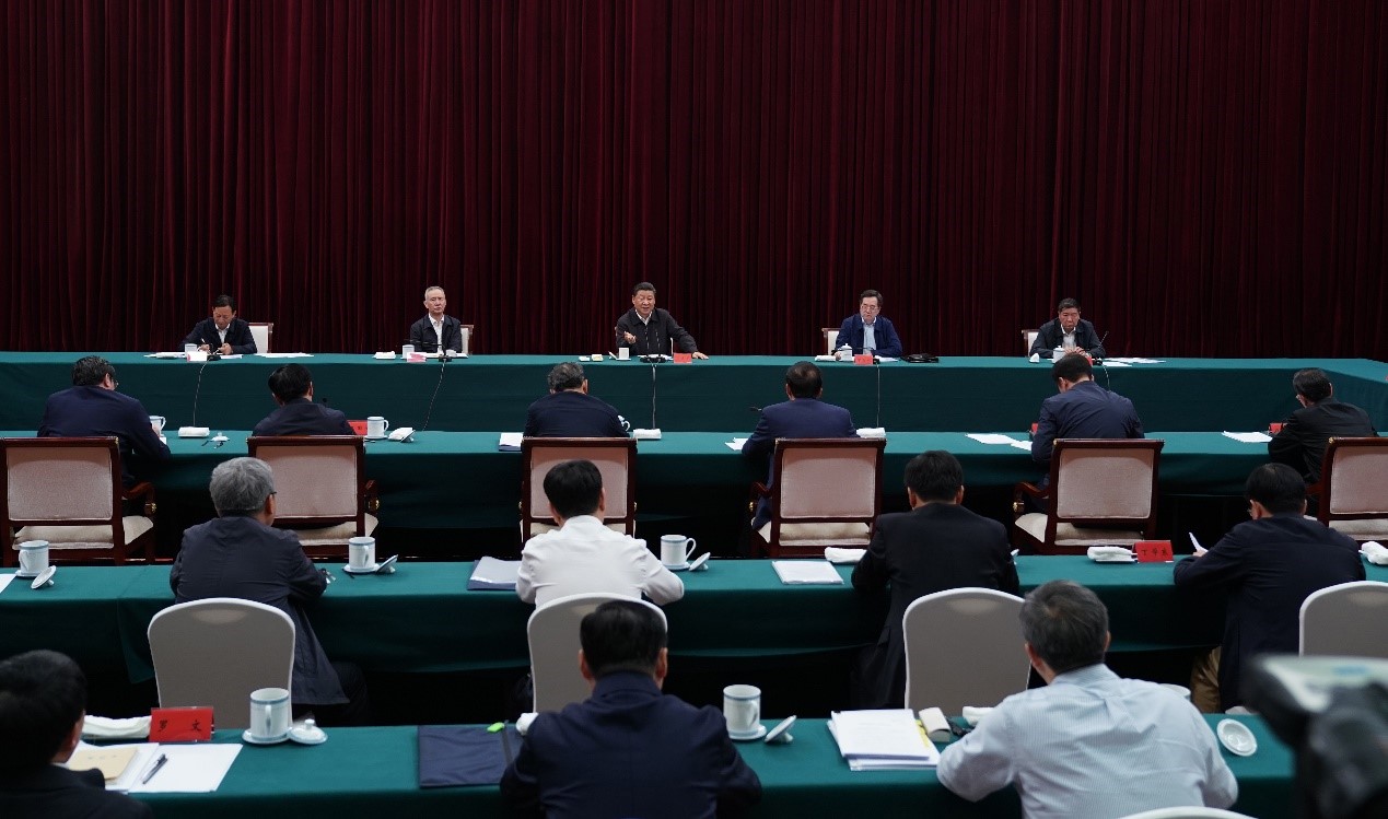 2019年5月20日至22日，中共中央總書記、國家主席、中央軍委主席習(xí)近平在江西考察，主持召開推動中部地區(qū)崛起工作座談會并發(fā)表重要講話。新華社記者 謝環(huán)馳 攝 